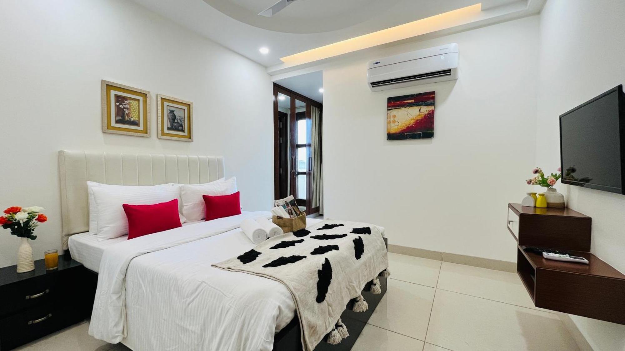 Olive Service Apartments - Golf Course Road Gurgaon Oda fotoğraf