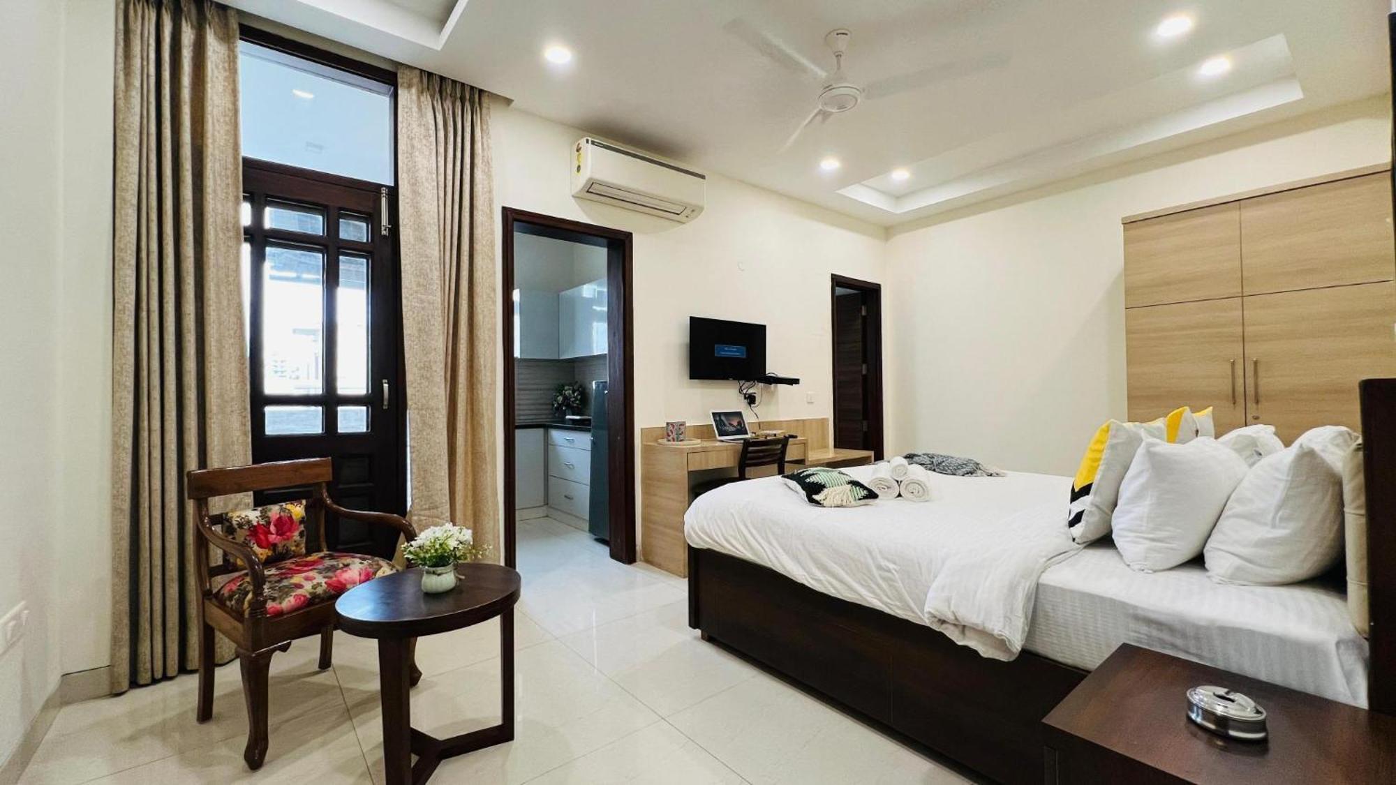 Olive Service Apartments - Golf Course Road Gurgaon Oda fotoğraf